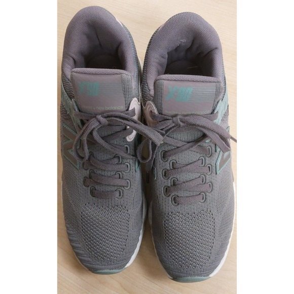 New Balance X90 Grey‎ Women Size 9 Gray Pink Running Shoe Sneaker Comfort - Picture 1 of 5